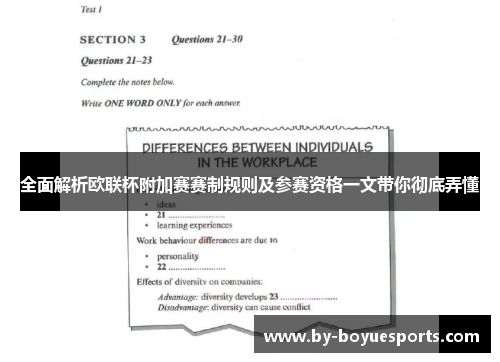 全面解析欧联杯附加赛赛制规则及参赛资格一文带你彻底弄懂